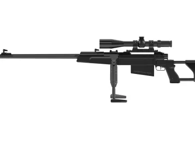 Zastava M93 Black Arrow Anti-materiel Rifle  3D model