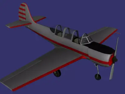 YaKolev Yak 52 Free low-poly 3D model