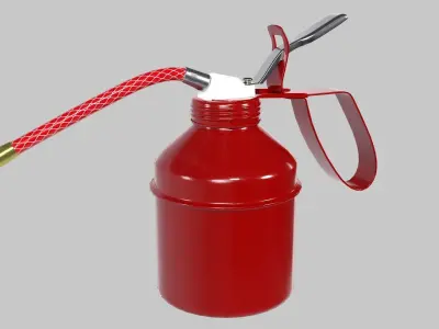 Small oil can 2A Low-poly 3D model