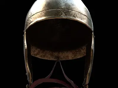 Roman Helmet 01 Low-poly 3D model