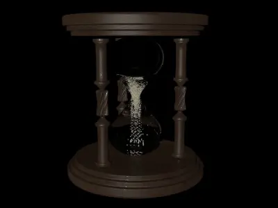 3D Sand Watch Model with animation 3D model