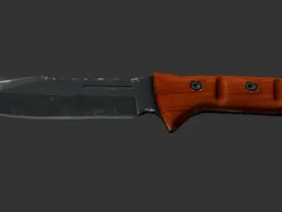 Combat Knife Free low-poly 3D model shop