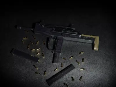 VIPER 72M SMG Low-poly 3D model