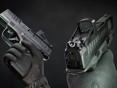 Hellcat PT1086 Low-poly 3D model