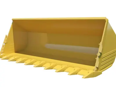 Front Loader Bucket 3D Model 3D model