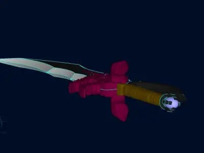 Rasaka fang dagger 3D model