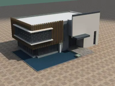 Architecture modern house - modern house 3D model
