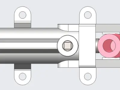 Double Acting Hand Pump 3D model
