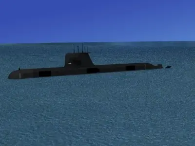 Collins Class HMAS Dechaineux 76 3D model