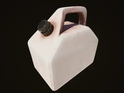Plastic gas canister v1 Low-poly 3D model