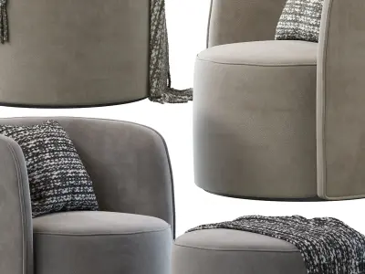 Armchair Ditre Italia Chloe 3D model