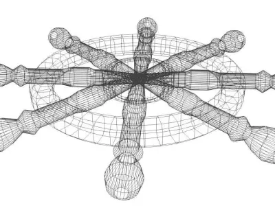 Steering - Ship type 3D model