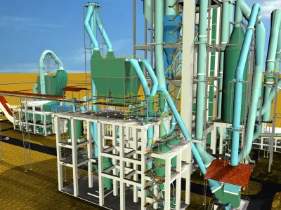 Coal Mill Department Free 3D model