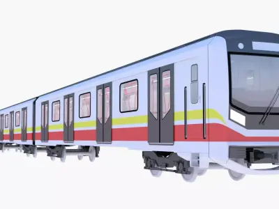 Warsaw and Sofia metro trains 3D Model Pack