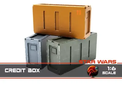 Credit Box 1-6 scale Hottoys  3D print model