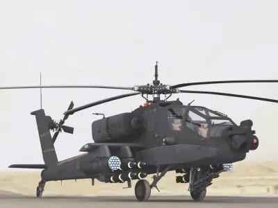 AH64A Apache Helicopter Collection 3D Model Pack