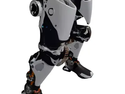 Cybernetic Leg Prosthetic 3D Model 3D model