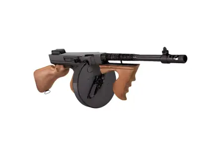 Thompson submachine gun 3D model