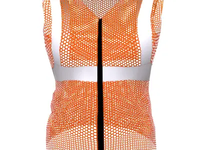 Safety Jacket Low Poly Low-poly 3D model