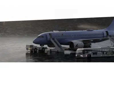 Airbus A220-100 3D model