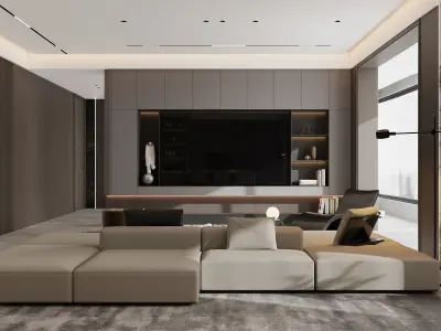 Private house full scene 3D model