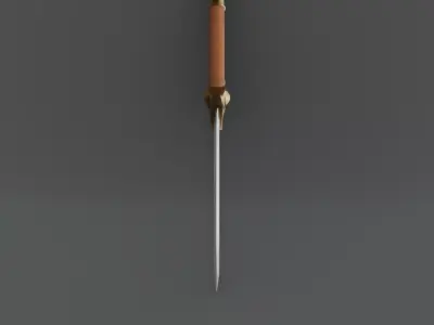 Stylized Fantasy Sword Hero Weapon Prop Low-poly 3D model