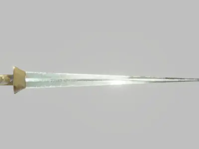 Mycenaean Bronze Sword  Low-poly 3D model