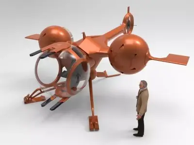 Self Balanacing Helicopter 3D model