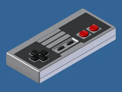 Vintage Video Game Controller - 3D Printable 3D print model