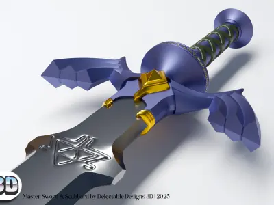 Master Sword - Super High-Poly - Life-Size 3D model