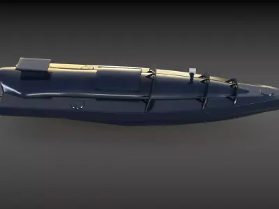 Ukraine USV Drone Low-poly 3D model