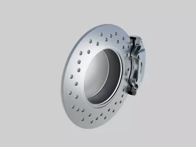 Car brake pads c4d 3D model