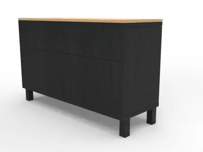 Modern Chest of Drawer Low-poly 3D model purchase