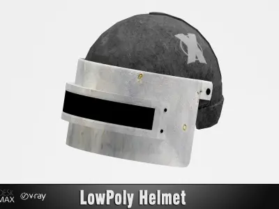 Helmet Low-poly 3D model Low-poly 3D model