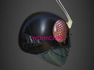 Shin kamen rider helmet  3D print model