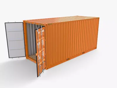 20ft Shipping Container High Cube 3D model