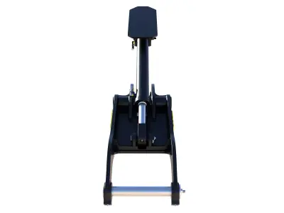 WB Excavator Thumb Attachment  Mini Excavator and Backhoe 3D model