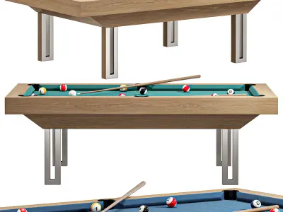 Executive Pool Billiard Table 3D model