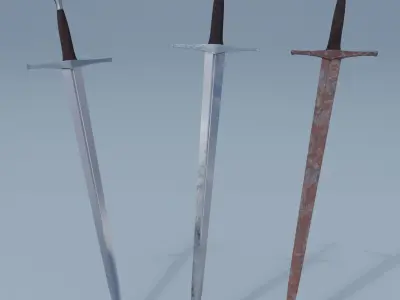 8 Swords two 3D Model Collection