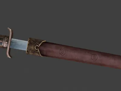 Weaponscold weapons swordsancient times Low-poly 3D model