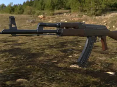 Ak 47  Low-poly 3D model