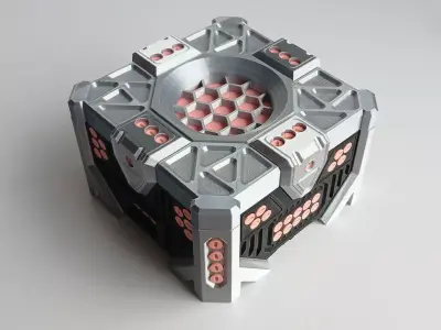 Sci-Fi Challenge Gift Box Puzzle Container with 162 Bolts 3D print model