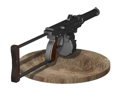 Homemade gun AVR2 3D model