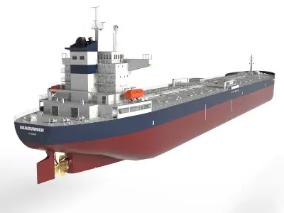  PANAMAX  tankers 3 color Low-poly 3D model