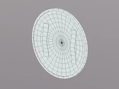 Painted Shield Low-poly 3D model purchase