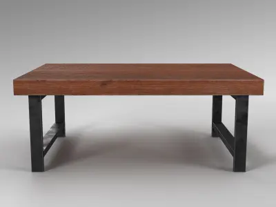 Pottery Barn - Griffin Reclaimed Wood Coffee Table 3D model