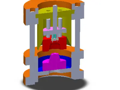 COFFEE CAPSULES ECCENTRIC MATRIX MOLD 3D model