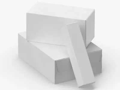 Cardboard Box Set 01 06 3D model