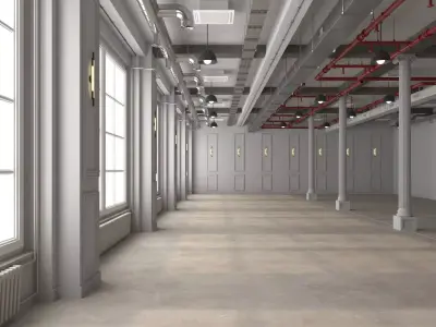 Loft Office interior 19 3D model