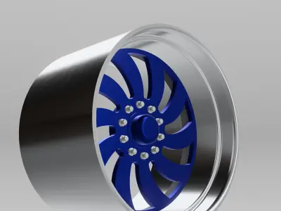 Swamper Mud Truck Wheels 40 inch Turbine 3D print model